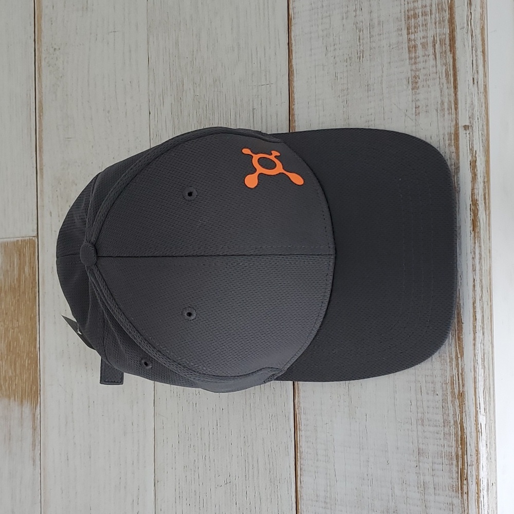 Orangetheory Unisex Snapback Cap Dark Gray -orange logo- adjustable strap- OS